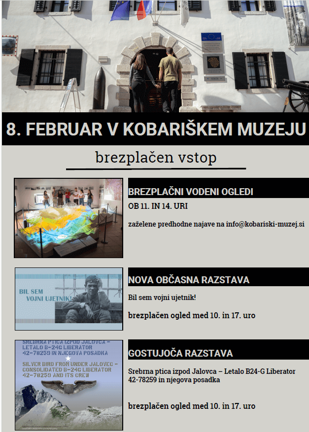 8. februar v Kobariškem muzeju