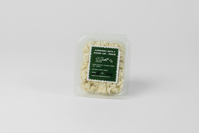 Albumin curd cheese from the Lom-Podkuk mountain pasture • Soča Valley Finest