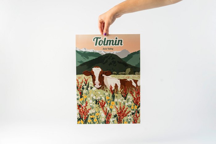 Hugs From Soča Valley • Illustrated posters with motifs from the Soča Valley • Soča Valley Finest